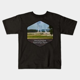 Yellowstone National Park - Geyser Hill Kids T-Shirt